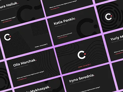 Business Cards Concept for Design Agency advertise black busines card business dark design design agency gradiant illustration illustrations logo poster ui ux