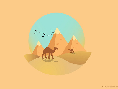 Desert Nafis design dream catcher illustration