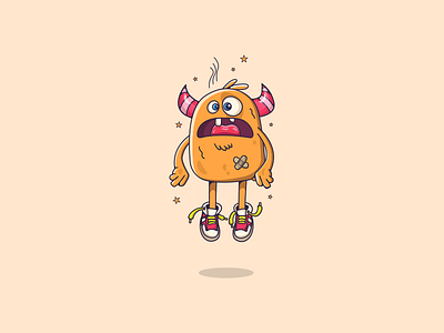 Monster # 02 cartoon character art colors cute cute animal flat illustration graphic art graphic design hip hop icon illustration illustration art minimal monster sneaker sneakerhead vector