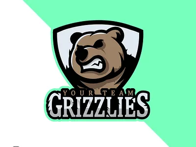 Grizzlies Logo animal brand branding design esports logo firstshots for sale gamer icon illustration logo mascot mascot design mascot logo sport sports brand sports logo streamer team logo