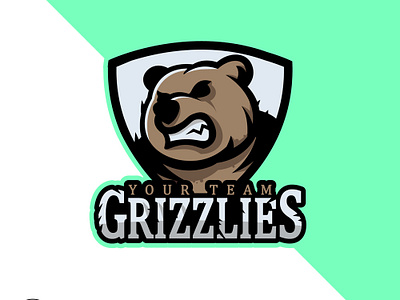Grizzlies Logo animal brand branding design esports logo firstshots for sale gamer icon illustration logo mascot mascot design mascot logo sport sports brand sports logo streamer team logo