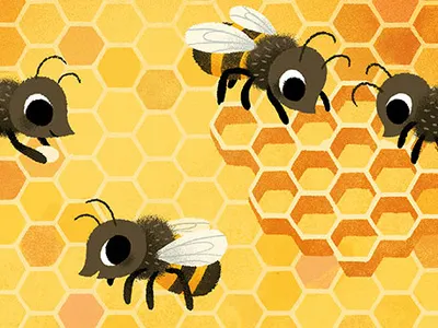 Hello Honeybees bees books bugs children childrens books educational honeybees honeycomb insects kidlit learning nature