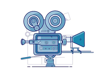 Film Camera camera classic design film camera icon illustration illustrator logo minimal movie vector