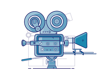 Film Camera camera classic design film camera icon illustration illustrator logo minimal movie vector