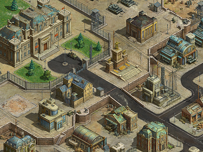 Base architecture art building concept concept art design game game art game artist game asset illustration isometric isometric art isometric illustration map maps mobile game