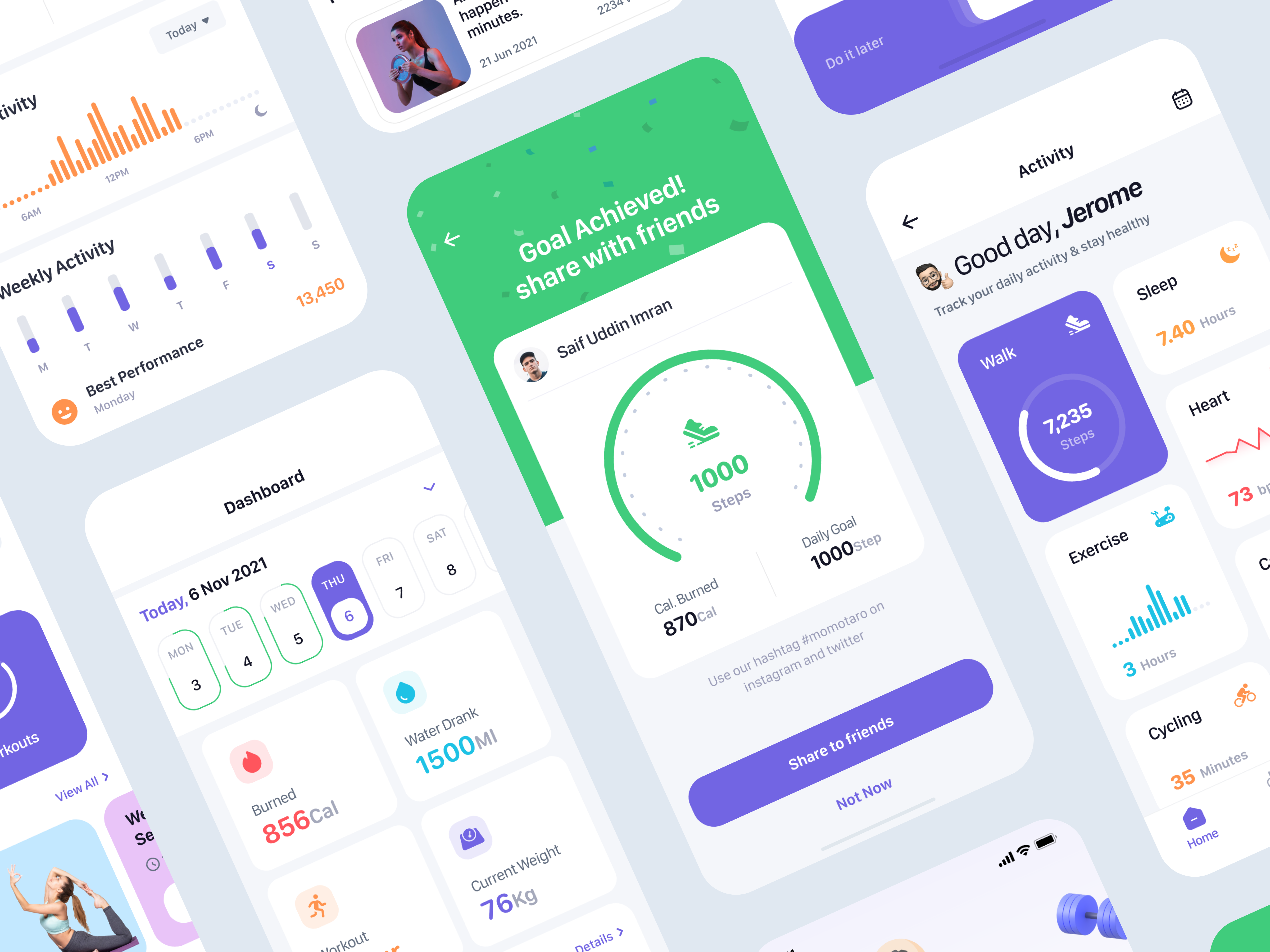 Example of Mobile App UI UX Design (10 Screens)