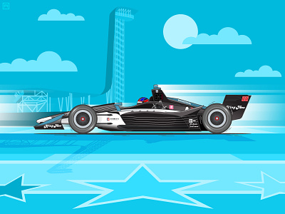 2019 Indycar Classic at Circuit of the Americas Winner austin car colton herta cota grand prix illustration indycar motion motorsports race racecar racer racing speed texas