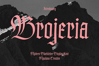 Brojeria Blackletter Font blackletter branding font font black fonts graphic design logo nostalgic