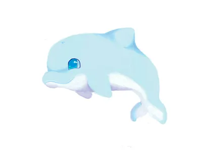 Digital Dolphin adobe photoshop illustration