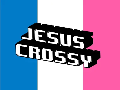 Jesus Crossy - Game Initial Screen adobe illustrator design