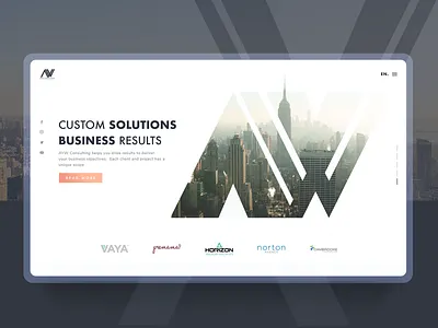 Business Consulting Website app branding busines business agency clean design flat homepage homepage design identity minimal ui ux web website