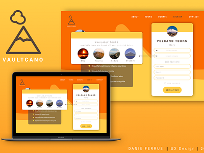 Daily UI 001: Sign Up branding dailyui icon logo minimal signup sketch ui ux volcano website