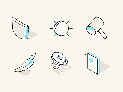 Some WIP Icons feathers glasses icon icons lines rx screws sun sunglasses
