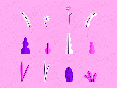 Plants abstract character illustration ilustration texture