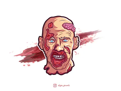 Zombi illustration brand character esports flatdesign illustration logo logos mascot sport sportlogo ui vector