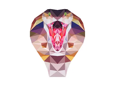 Cobra adobe illustrator amateur animal cobra design flat icon illustration illustrator illustrator art illustrator cc logo logotype low poly lowpoly lowpolyart snakes triangle vector venom