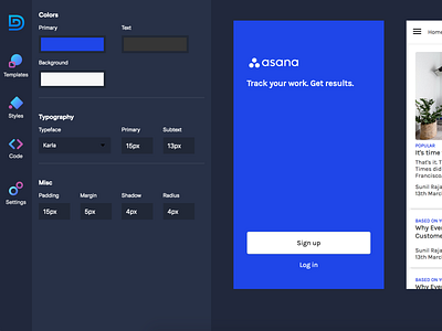 Devs Design UI Studio app branding builder clean dashboard design develop developer elegant flat icon screen studio styleguide styles ui ux web website wysiwyg