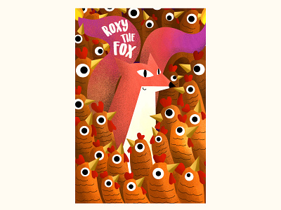 Roxy the Fox Perfectly Blended design illustration vector