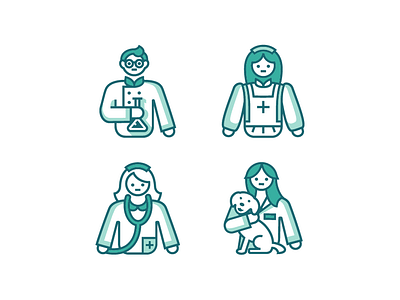 Health Care Professions Icons design icon illustration vector