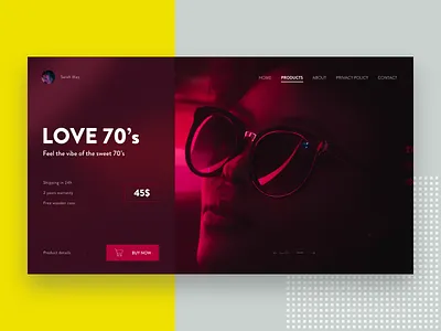 Sunglasses online store design e commerce glasses interface online shopping shop shopping store store design sunglasses ui ux
