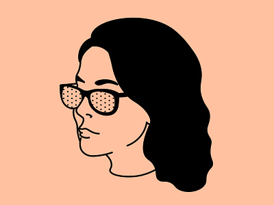 Portrait color design draw face flat graphic illustration illustrator portrait vector