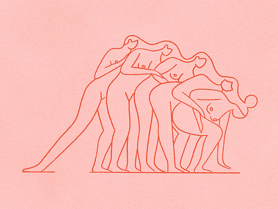 Echo dance echo frames intertwined motion one sequence