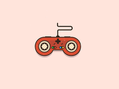 Game machine logo color design game illustration logo mark