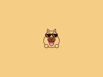 Cool dog design 图标 插图 设计