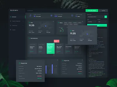 Descode Dashboard - Dark mode dark interface dark mode dasboard dashboad dashboard app dashboard design design ui uiux userinterfacedesign userinterfaces ux web webdesign webdesigner