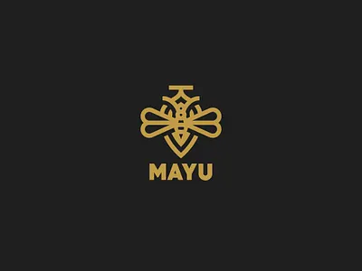 Mayu Logo Template born branding care childbirth children chrysalis cocoon design graphic health healthy incubaton insect mayu metamorphosis newborn pupa rise up risen vector