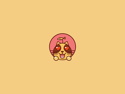 love cat design illustration 图标 插图