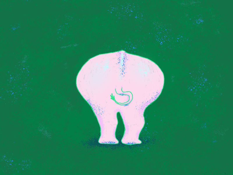 Elephant butt 2d animation animdessin2 bounce butt dance dig elephant jitter photoshop tail