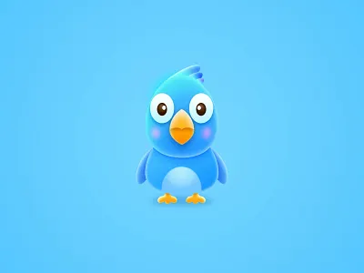 Parrot Cartoon design illustration 图标 插图