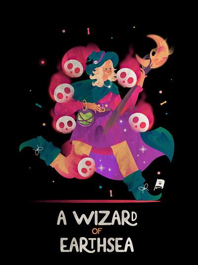 A Wizard of Earthsea character character design childrenbook childrenillustration childrenillustrationbook coverbook design illustration storybook vector wizard