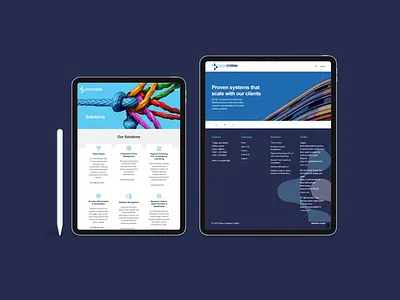 Union Systems Limited - Website design dribbble nigeria responsive software company tech ui uiux ux website