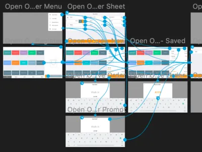 Tracing flight paths for new UX test craft invision sketch tablet ui