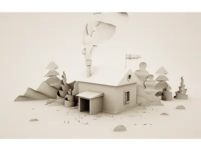 Settlement (sketch/concept) c4d cinema 4d concept enviroment gamedev gravity sketch indiegame octane oculus oculus rift render sketch tolitt virtual reality vr