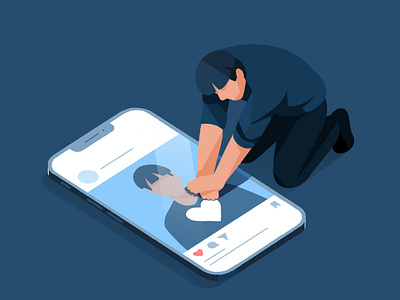 Life character illustration influencer instagram life