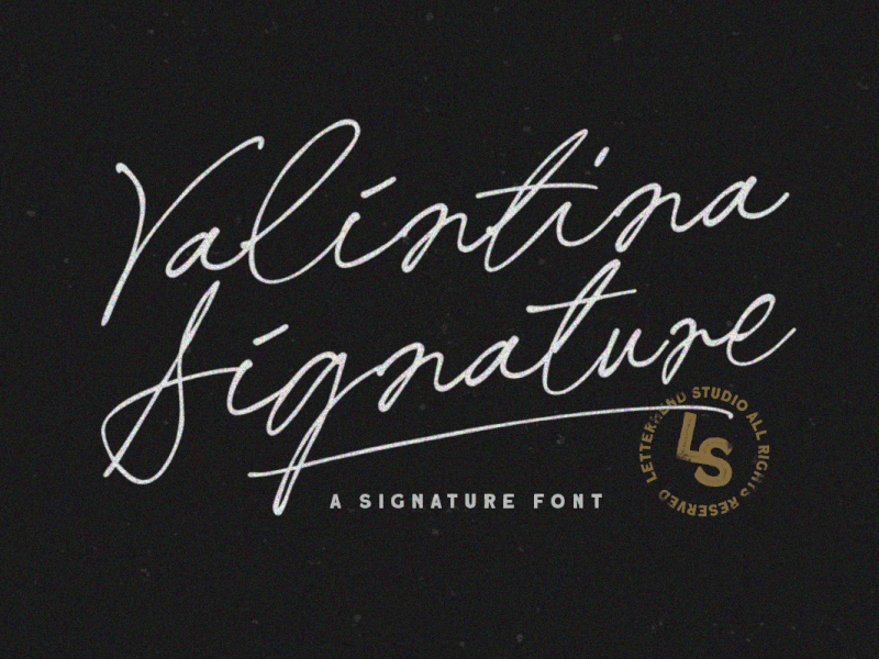 Valintina Signature Font freebies invitation font