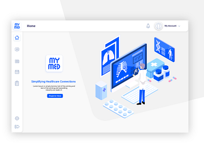MyMed - Dashboard concept adobe xd android app dashboad design illustration logo ui uidesign ux ux design vector web webdesign website xd