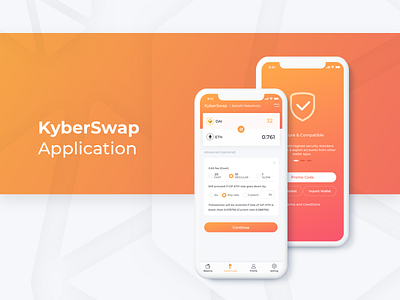 KyberSwap Mobile Application application bitcoin blockchain crypto currency crypto trading kyber mobile