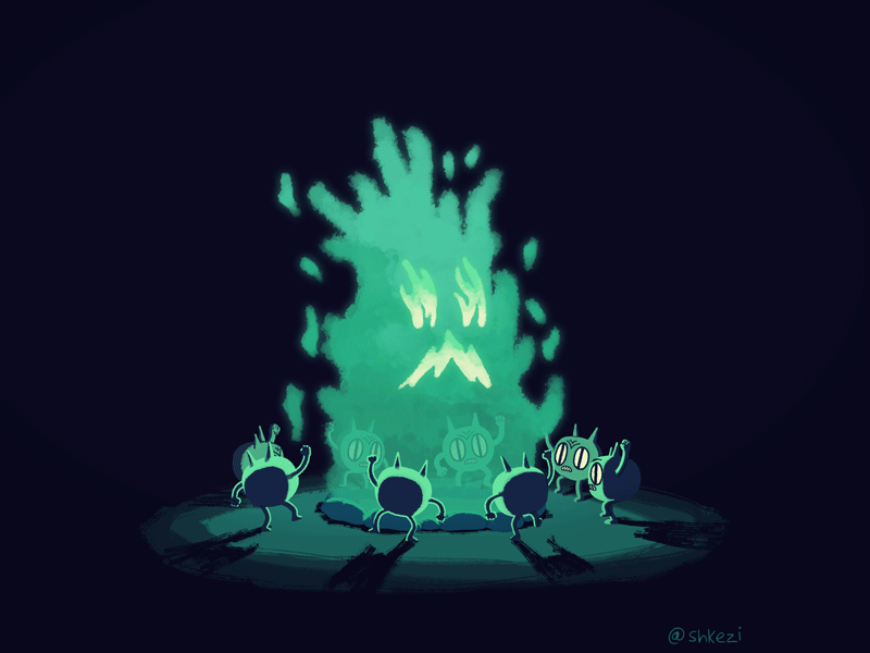 Jolly imps 2d 2danimation animation art cartoon ceremony classicanimation design festive fire framebyframe illustration imp jolly lior shkedi ritual