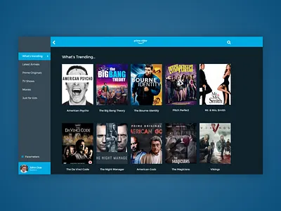 Redesign of Amazon Prime Video amazon application graphicdesign ui ux video