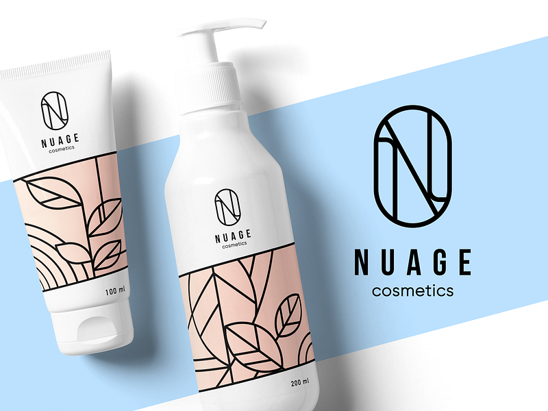 Nuage Cosmetics Identity Design beauty care brand design brand identity branding cosmetic packaging cosmetics design design studio digital art graphic design identity identity design illustration logo logo design package design packaging packaging design typography vector