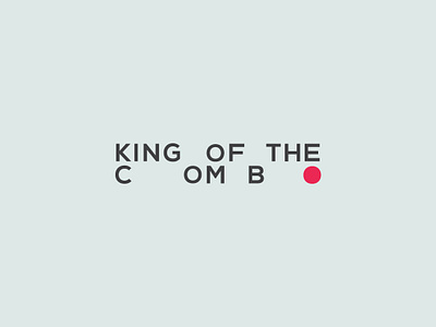 King Of The Combo / Logo black brand cuisine flat food idendity kosovo lightblue logo logo 2d logtype minimal prishtina record red tv show type typogaphy