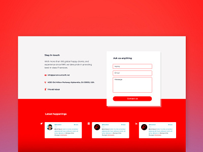 Footer Ui-ux design ui ux website design