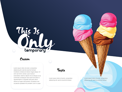 Cream | This is only Temporary christeena chumma.design design illustration illustrator ux vector