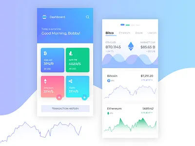 Bitcoin app screen app design app ui bitcoin creative cryptocurrency dribbble best shot gradient money transfer new trends virtual money