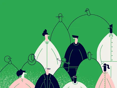 Visual Rebrand / Careers Header blobs careers diversity illustration people platformsh rebrand reveal web