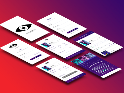 MovieCo - Ticket App app branding dailyui graphic illustration interface interfacedesign iphone movie app responsive ui ui ux design user experience user inteface ux